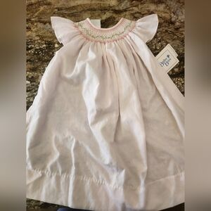 Pink Smocked Baby Dress